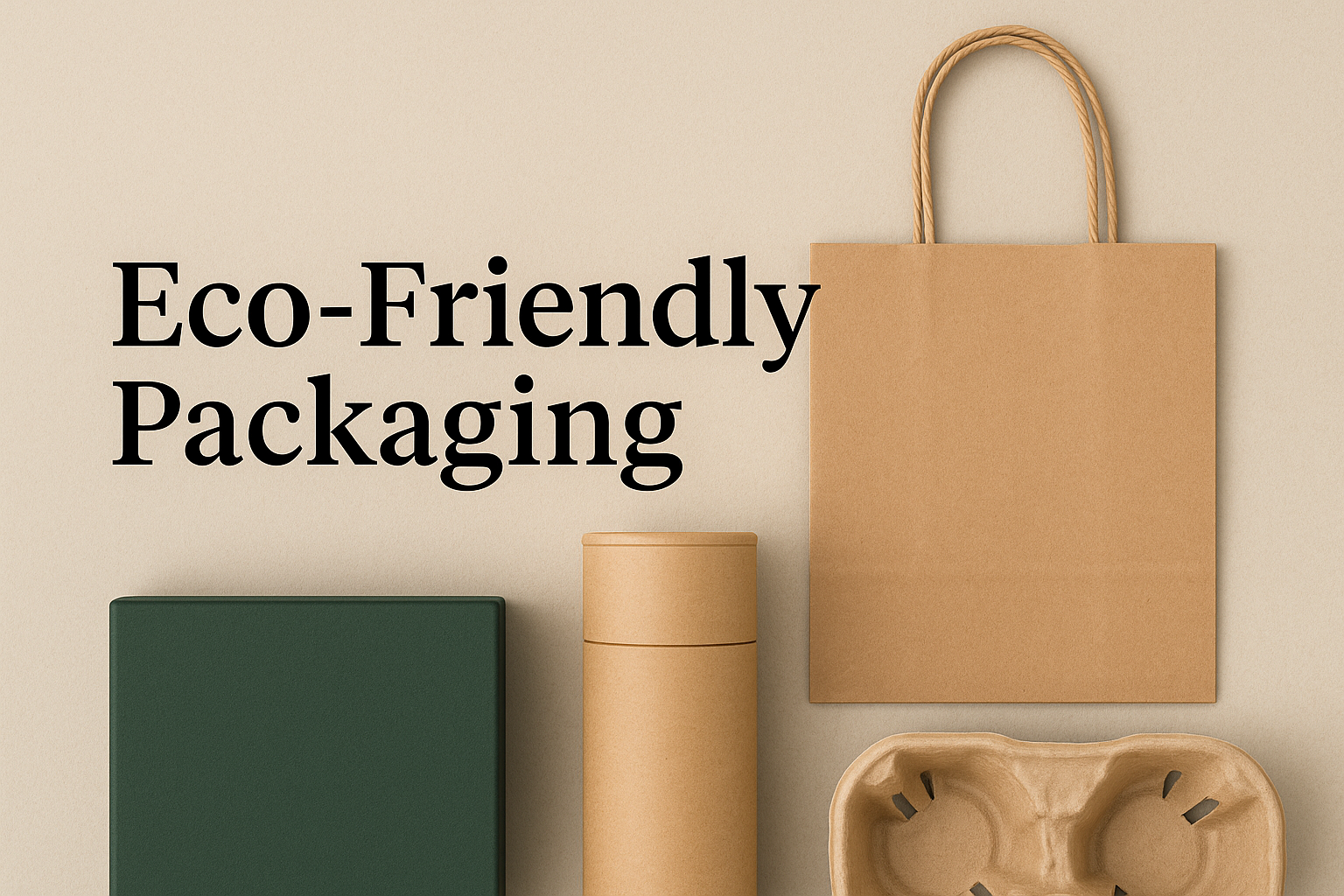 Eco Friendly Packaging Dubai – Kraft Paper Bag with Custom Print